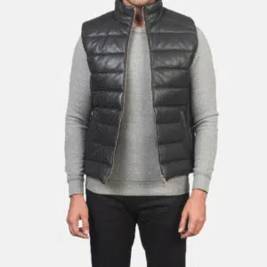 Reeves Leather Puffer Vest